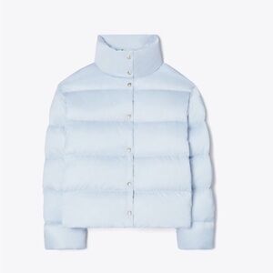 Tory Burch Light Blue Puffer Jacket